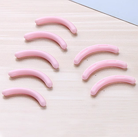 Змінні силіконові вкладки в щипчики для завивання вій (8 шт.) рожеві