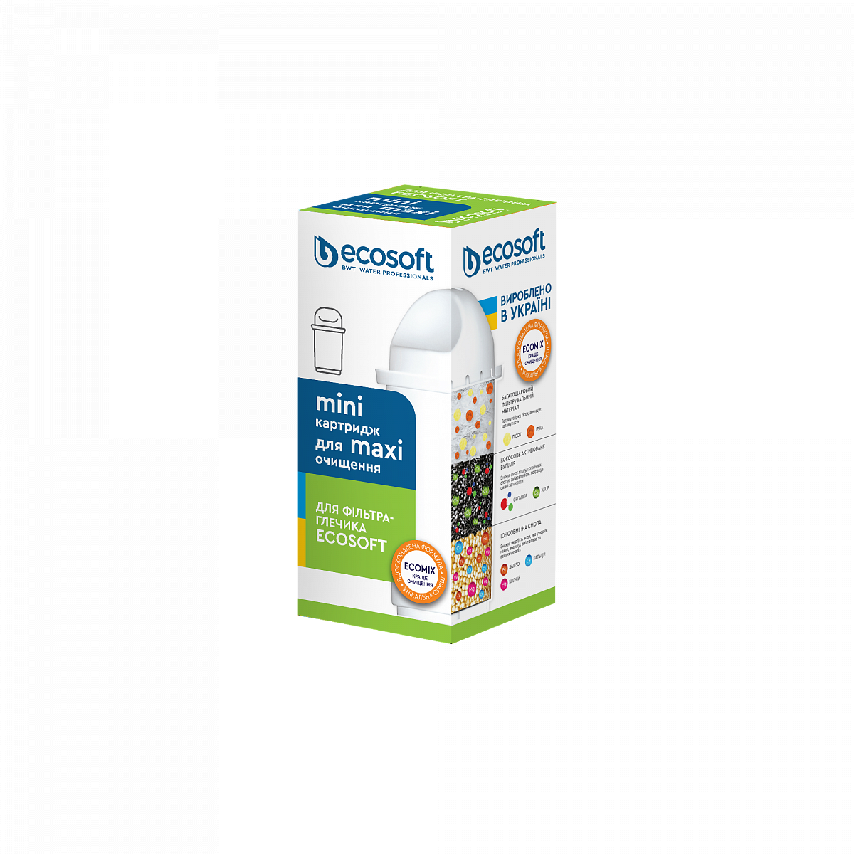 Покращений картридж ECOSOFT для фільтрів-глечиків