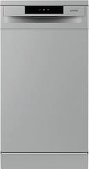 Посудомийна машина Gorenje, 9компл., A++, 45см, дисплей, 2 кошика, AquaStop, сірий