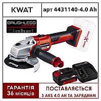 Шліфмашина кутова акумуляторна Einhell AXXIO Kit 4.0 Ah (4431140K)