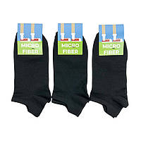 Женские короткие спортивные носки Micro Fiber (черный)