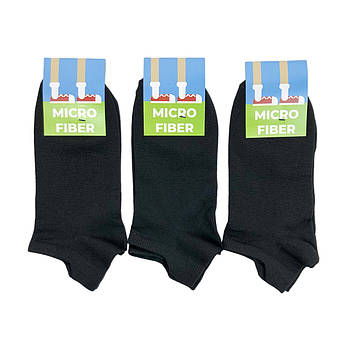 Жіночі короткі спортивні шкарпетки Micro Fiber (чорний)