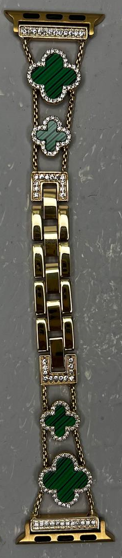 Ремінці Van Cleef & Arpels - для Apple Watch Gold Green •38/40/41mm