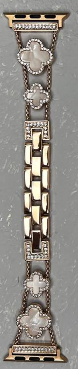 Ремінці  Van Cleef & Arpels - для Apple Watch Rose Gold White •38/40/41mm