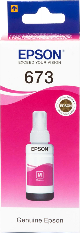 Чернила контейнер EPSON 673 Magenta L800/L810/L850/L1800 70ml (C13T67334A), фото 1