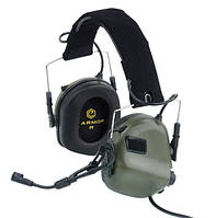 Тактические активные наушники EARMOR M32 MOD3 с микрофоном (Olive)