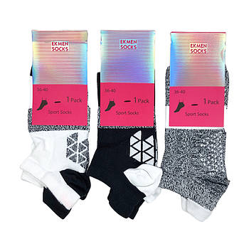 Жіночі короткі спортивні шкарпетки з сіткою Ekmen Туреччина