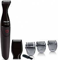 Тример Philips MG1100/16 — для бороди й вусів, 4 насадки, батарейковий, фото 5
