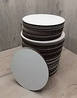 Підкладка посилена біла кругла з ДВП 30см