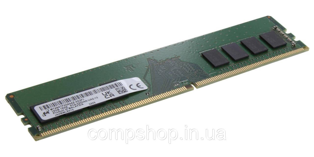 Пам'ять DDR4  16GB  3200MHz PC4-25600  Micron (Tray) (MTA8ATF2G64AZ-3G2F1) (код 136365)