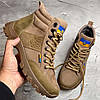 Чоловічі тактичні берці демісезонні з гербом койот, військові черевики весна осінь, армійське взуття демі 40-45, фото 2