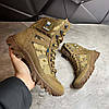 Чоловічі тактичні берці весна-літо койот/піксель (з гербом), військові літні черевики, армійське літнє взуття для зсу 40-46, фото 5