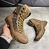 Чоловічі тактичні літні берці койот (з гербом), військові черевики на літо, армійське літнє взуття, фото 2