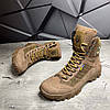 Чоловічі тактичні літні берці койот (з гербом), військові черевики на літо, армійське літнє взуття, фото 4
