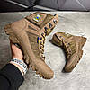 Чоловічі тактичні літні берці койот (з гербом), військові черевики на літо, армійське літнє взуття, фото 5