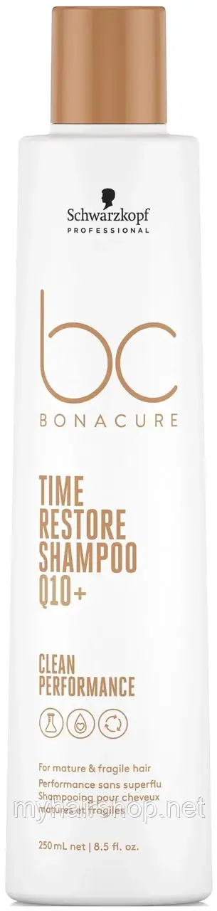 Шампунь для зрілого волосся Schwarzkopf BC Bonacure Time Restore 250 мл, фото 1