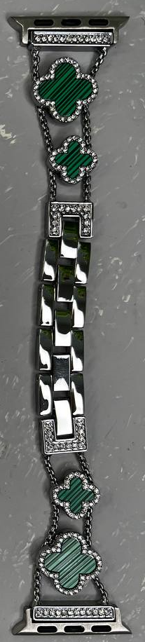 Ремінці Van Cleef & Arpels - для Apple Watch Silver Green •38/40/41mm