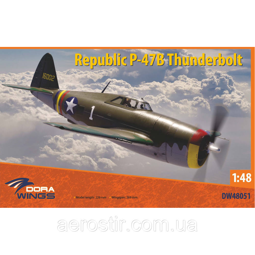 P-47B Thunderbolt 1/48 Dora Wings 48051, фото 1