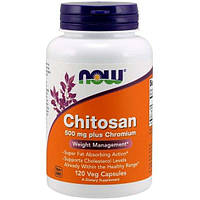 Хитозан NOW Foods Chitosan 500 mg Plus Chromium 120 Veg Caps