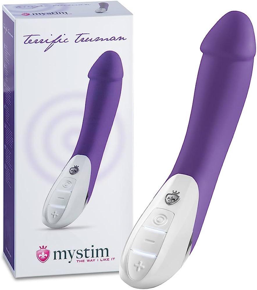Вібратор для жінок, вагінально-кліторальний стимулятор клітора та точки G, Mystim Terrific Truman Purple