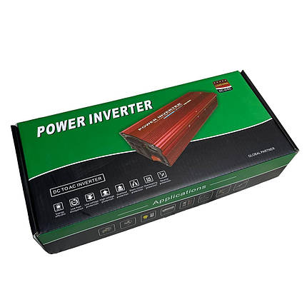 Автомобільний перетворювач 12 V 220 V 2000 W, фото 1