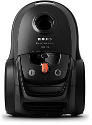 Пилосос Philips мішковий Performer Silent, 650Вт, 4л, НЕРА13, турбощітка, чорний