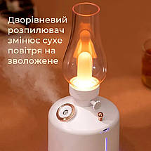 Зволожувач повітря аромадифузор нічник електричний для дому LA-0621 в ретро стилі чорний, фото 2