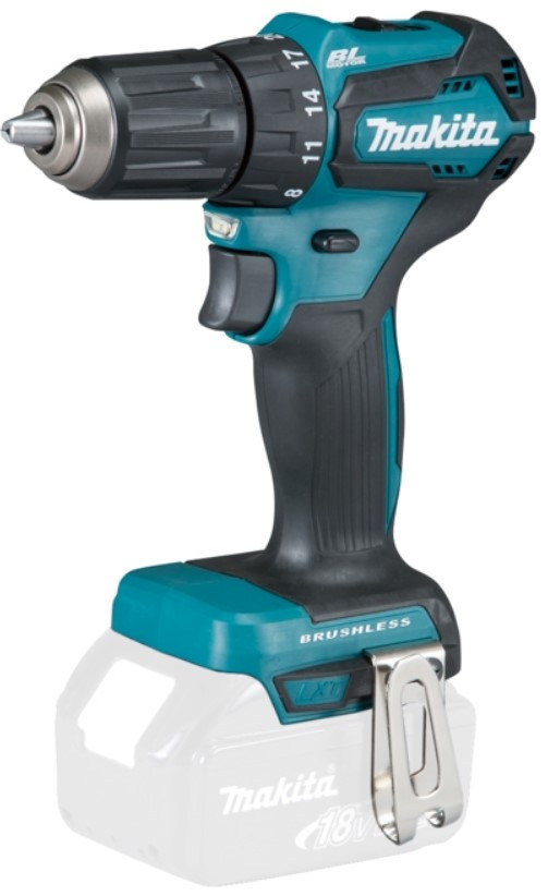Шурупокрут-дриль акумуляторний Makita DDF 483 Z, 18В, 23/40Нм, 0–500/0–1700об/хв, 1.2 кг, без АКБ і ЗП