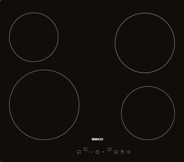 Варильна поверхня Beko HIC64401 — електрична, 60 см, чорна