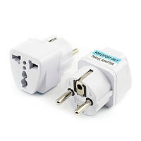 Переходник 220V UK/US на Евро Voltronic White (02730)