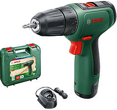 Шурупокрут-дриль акумуляторний Bosch EasyDrill 1200, 12В 1х1.5Аг, 30Нм, 20+1, 0-400/1500об/хв, ЗП, кейс, 0.94кг