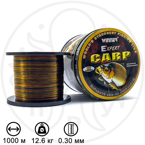 Купить Леска Expert Carp 1000м 0.30мм "Радуга-камуфляж", цена 399 ...