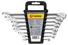 Набiр ключiв комбiнованих TOPEX, 6-19 мм,  8 шт.