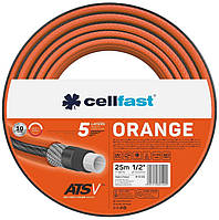 Шланг садовый Cellfast ORANGE, 1/2'', 25 м, 5 слоев, до 24 Бар, -10 50°C