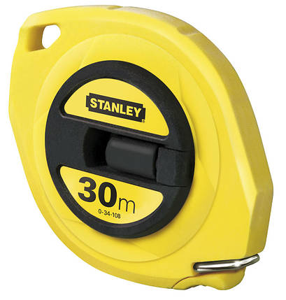 Рулетка Stanley Longtape, ударостійкий корпус з ABS-пластику, 30м х 9.5мм, фото 1