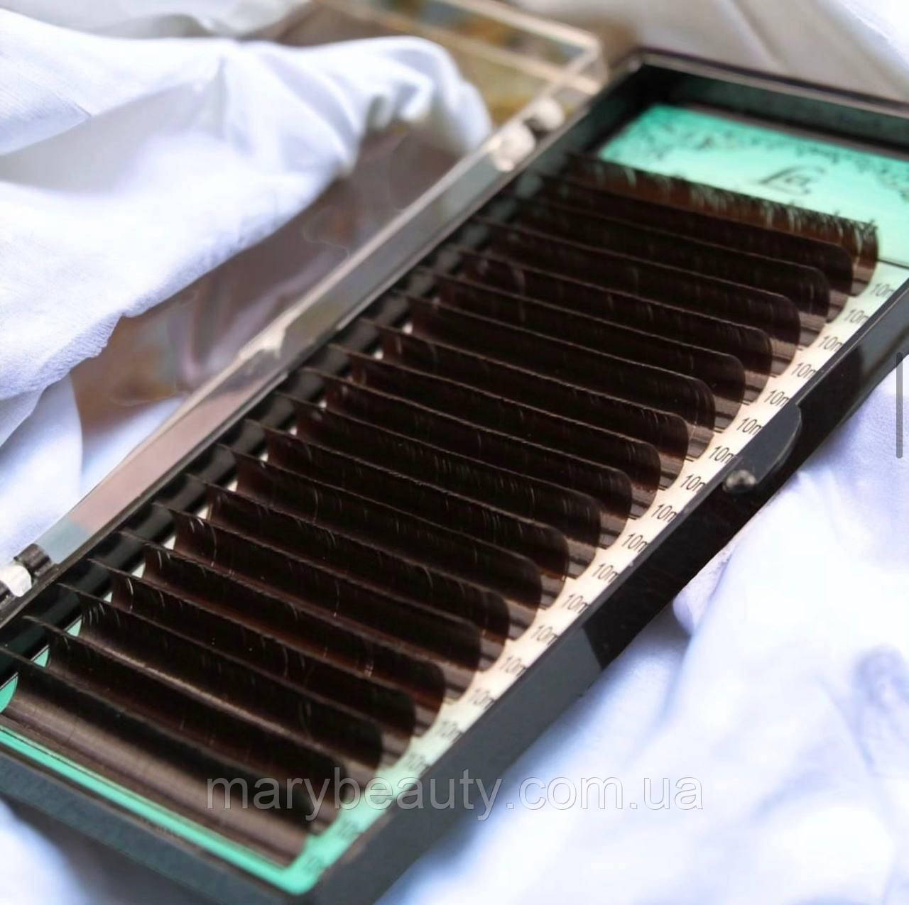 Вії LEX M+ 0.10 (8-12) Dark Chocolate, фото 1