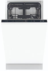 Посудомийна машина Gorenje вбудовувана, 11компл., A+++, 45см, інвертор, 3й кошик, білий
