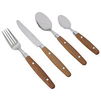 Набор столовых приборов gimex cutlery nature 16 pieces 4 person wood
