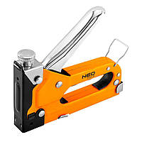 Степлер Neo Tools, 4-14мм, тип скоб J, регулировка забивания скобы