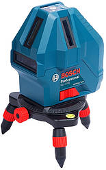 Нiвелiр лазерний BOSCH GLL 5-50X, до 50м, , ±0.2мм/м, 3 проміня, сумка, перехiдник до штативу