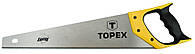 Ножовка по дереву TOPEX Shark, полотно 400 мм, закаленные зубья с трехгранной заточкой, 11TPI, 510 мм