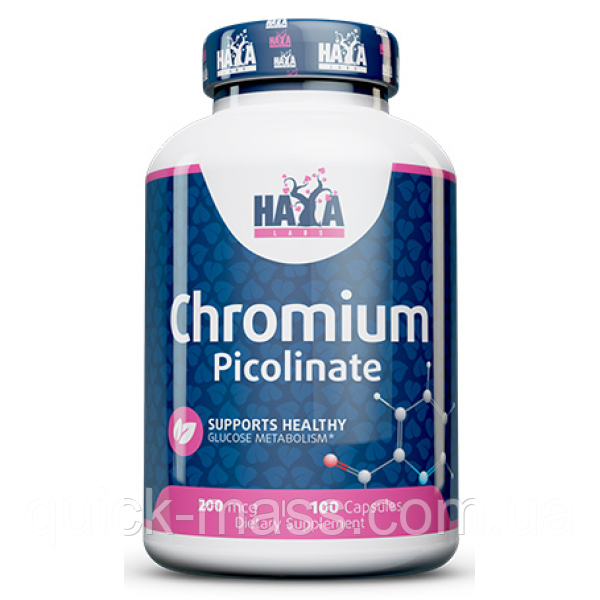 Хром піколінат для зменшення апетиту HayaLabs Chromium Picolinate 200 мкг - 100 капс