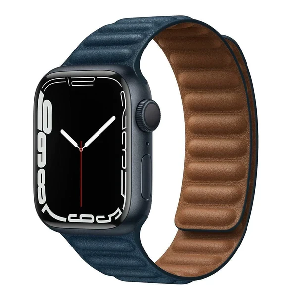 Ремінці Magnetic Leather Loop - для Apple Watch Midnight Blue 38/40/41mm