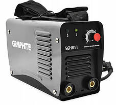 Зварювальний апарат інверторний GRAPHITE 56H811, 120А, 4.9кВт, 220-230В, IGBT, Hot start, 4.7кг, фото 4