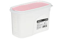 Контейнер для сыпучих Ardesto Fresh 1.2 л,розовый, пластик