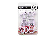 Набір форм для печива Ardesto Tasty baking, 6 шт,  ліловий, пластик