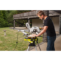 Пила торцювальна Ryobi EMS305RG з протяжкою, 2200Вт, диск 305мм, лазер, 20.7кг, фото 3