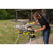 Пила торцювальна Ryobi EMS305RG з протяжкою, 2200Вт, диск 305мм, лазер, 20.7кг, фото 6