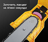 Інструмент для заточування ланцюгової стрічкової пили, точило для бензопили, фото 6