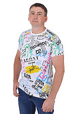 Футболка чоловіча Dsquared2 23-Y-1015 біла L, фото 4